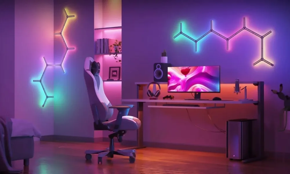 Đèn Dán Tường Trang Trí Govee Glide Rgbic Y Lights H6065 10 Đèn Dán Tường Trang Trí Govee Glide Rgbic Y Lights H6065 - Akia Smart Home