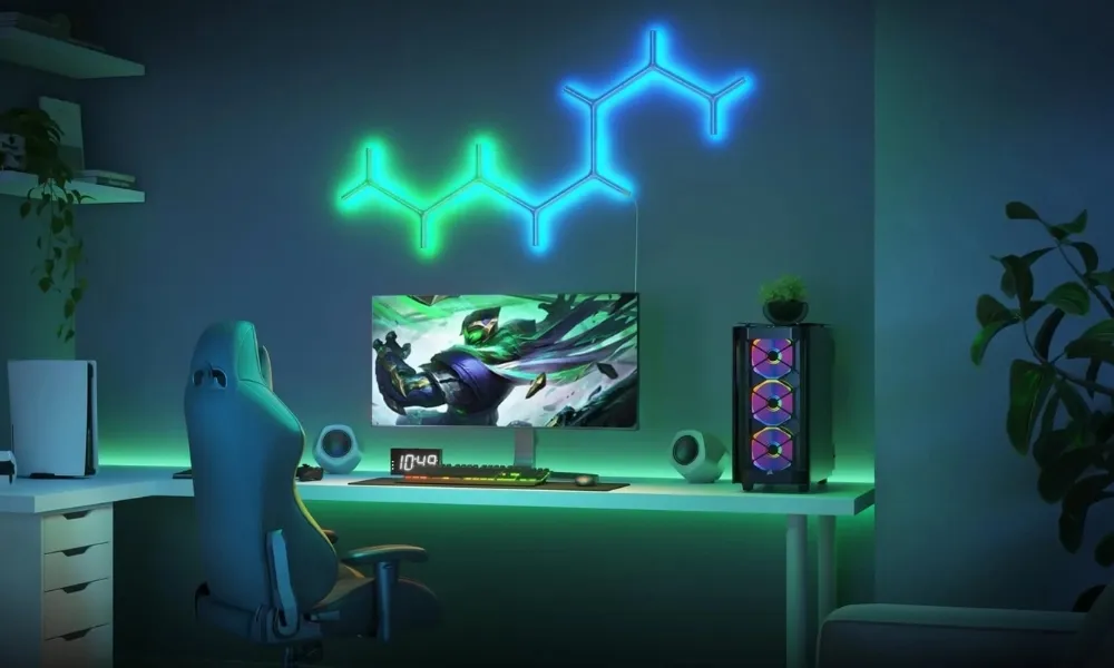 Đèn Dán Tường Trang Trí Govee Glide Rgbic Y Lights H6065 12 Đèn Dán Tường Trang Trí Govee Glide Rgbic Y Lights H6065 - Akia Smart Home