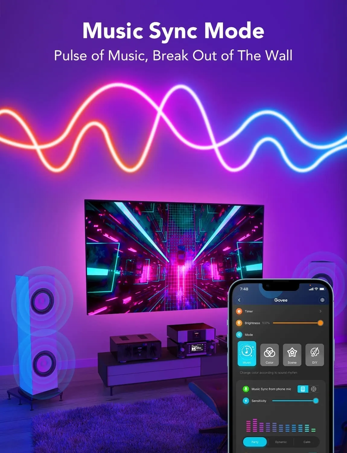 Đèn LED chống nước Govee Neon LED Strip Light - AKIA Smart Home