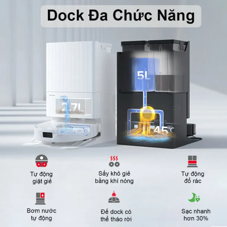 Robot Hút Bụi Lau Nhà Roborock QRevo