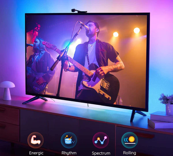 Làm thế nào để lắp đặt đèn phía sau TV?