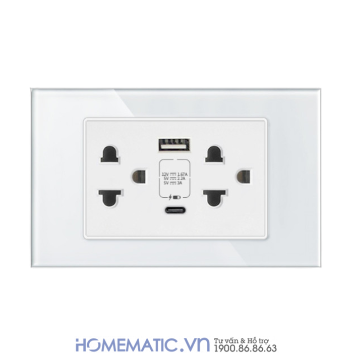 9 Mẫu Ổ Cắm Điện Thông Minh Âm Tường Bán Chạy Nhất 2023 42 Ổ Cắm Usb Homematic Có Thể Cung Cấp Điện Cho 4 Thiết Bị, Bao Gồm 2 Thiết Bị Điện Dân Dụng Và 2 Thiết Bị Di Động