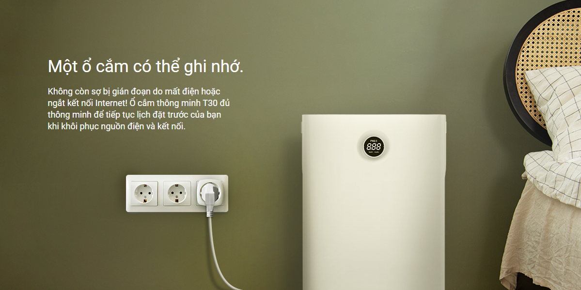 Ổ Cắm Thông Minh Ezviz Cs-T30-10B 13 Ổ Cắm Thông Minh Ezviz Cs-T30-10B