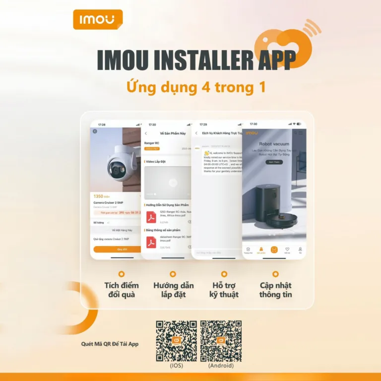 Imou ra mắt ứng dụng Imou Installer ứng dụng 4 trong 1 – Hỗ Trợ Đắc Lực Cho Kỹ Thuật Lắp Đặt