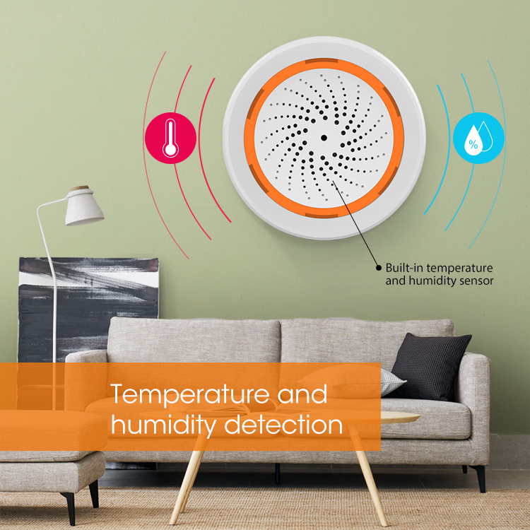Loa Báo Động Tích Hợp Cảm Biến Nhiệt Độ Độ Ẩm Zigbee Tuya Zlb2 8 Loa Báo Động Tích Hợp Cảm Biến Nhiệt Độ Độ Ẩm Zigbee Tuya Zlb2