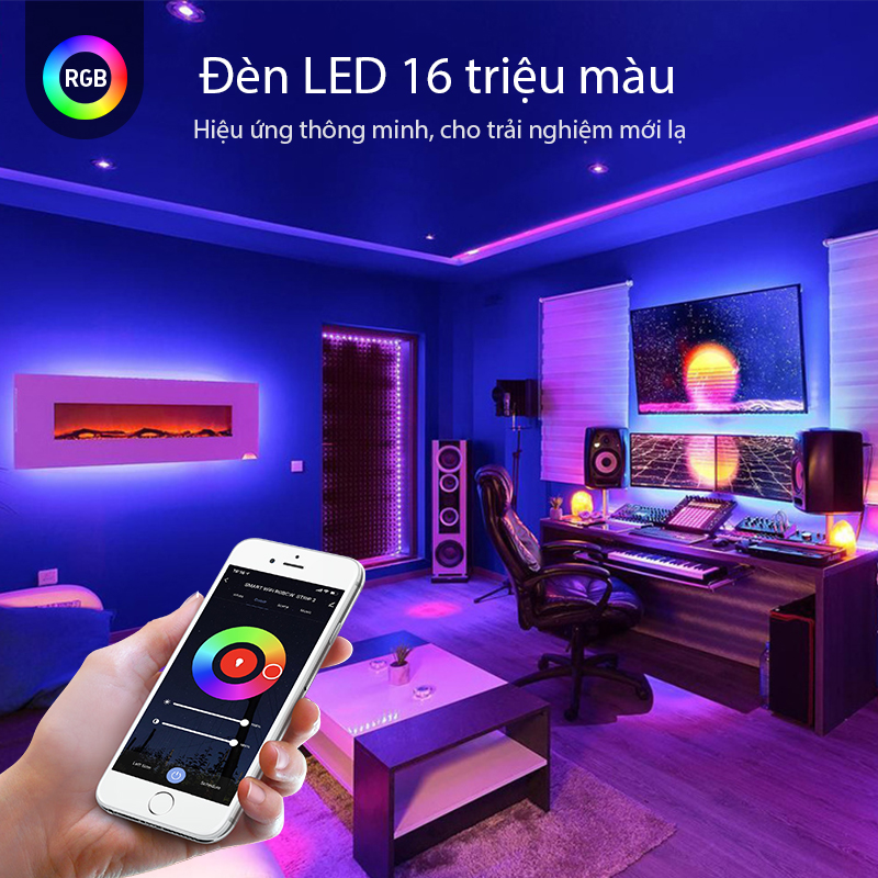Đèn Led Dây Hiệu Ứng Thông Minh Rgb Acome Al03 16 Triệu Màu Công Suất 5W Đèn Led Dây Hiệu Ứng Thông Minh Rgb Acome Al03 16 Triệu Màu Công Suất 5W
