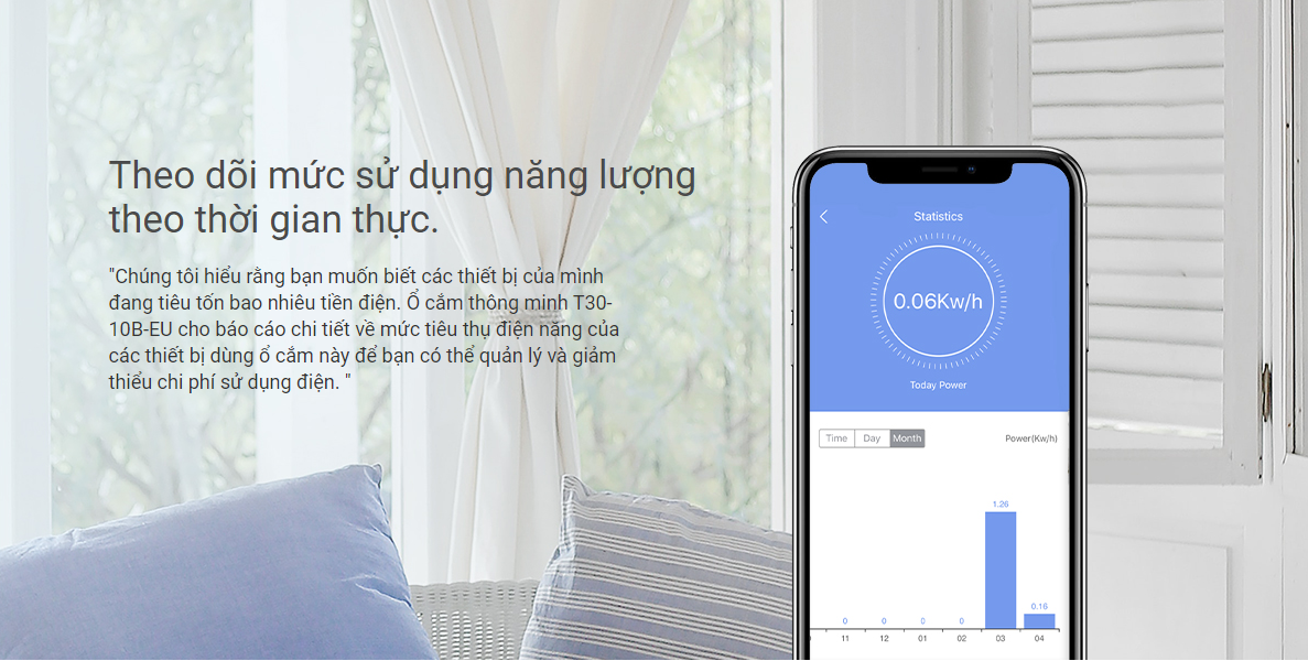 Ổ Cắm Thông Minh Ezviz Cs-T30-10B 10 Ổ Cắm Thông Minh Ezviz Cs-T30-10B