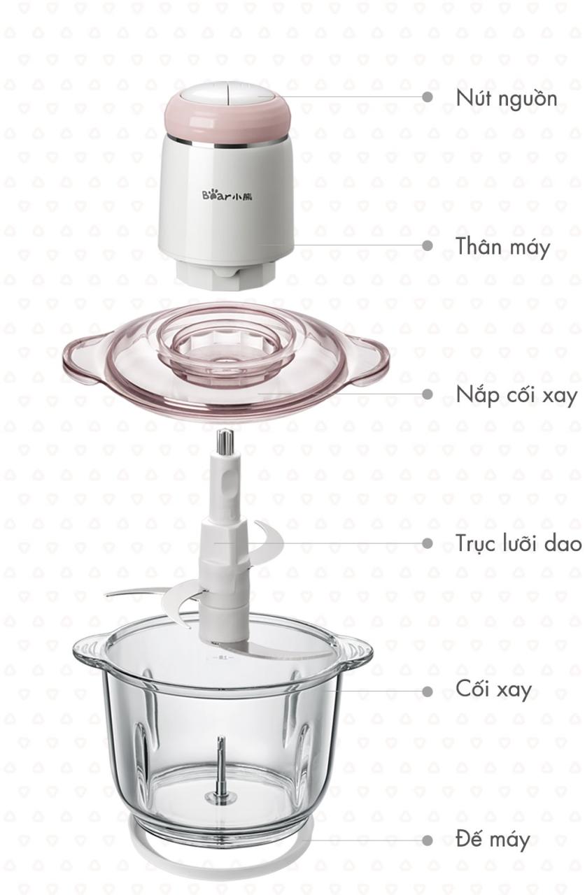 Máy Xay Thực Phẩm Đa Năng Bear Qsj-B03K2 Máy Xay Thực Phẩm Đa Năng Bear Qsj-B03K2