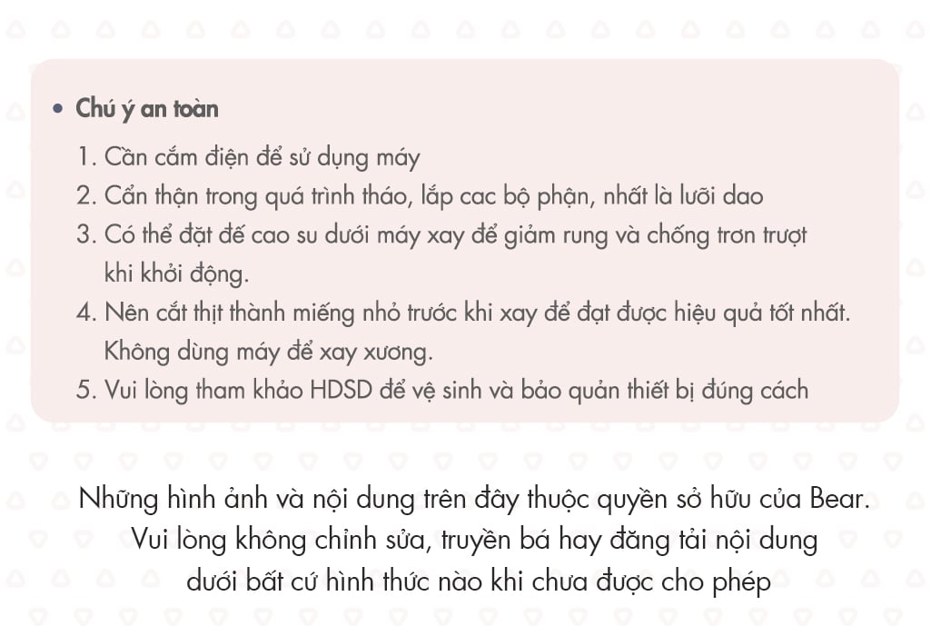 Máy Xay Thực Phẩm Đa Năng Bear Qsj-B03K2 Máy Xay Thực Phẩm Đa Năng Bear Qsj-B03K2