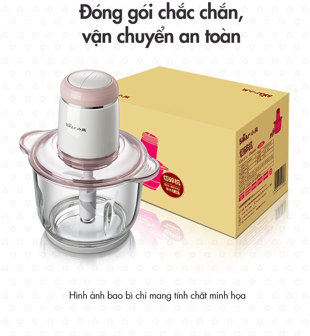 Máy Xay Thực Phẩm Đa Năng Bear Qsj-B03K2 Máy Xay Thực Phẩm Đa Năng Bear Qsj-B03K2