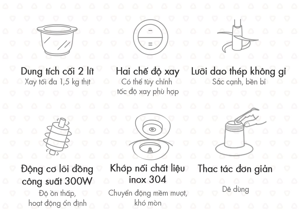 Máy Xay Thực Phẩm Đa Năng Bear Qsj-B03K2 Máy Xay Thực Phẩm Đa Năng Bear Qsj-B03K2