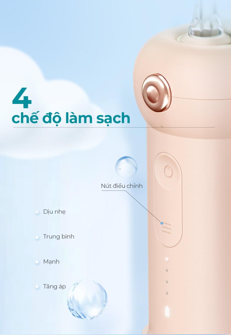 Máy Tăm Nước Sóng Siêu Âm Usmile Màu Green 27 Máy Tăm Nước Sóng Siêu Âm Usmile Màu Green