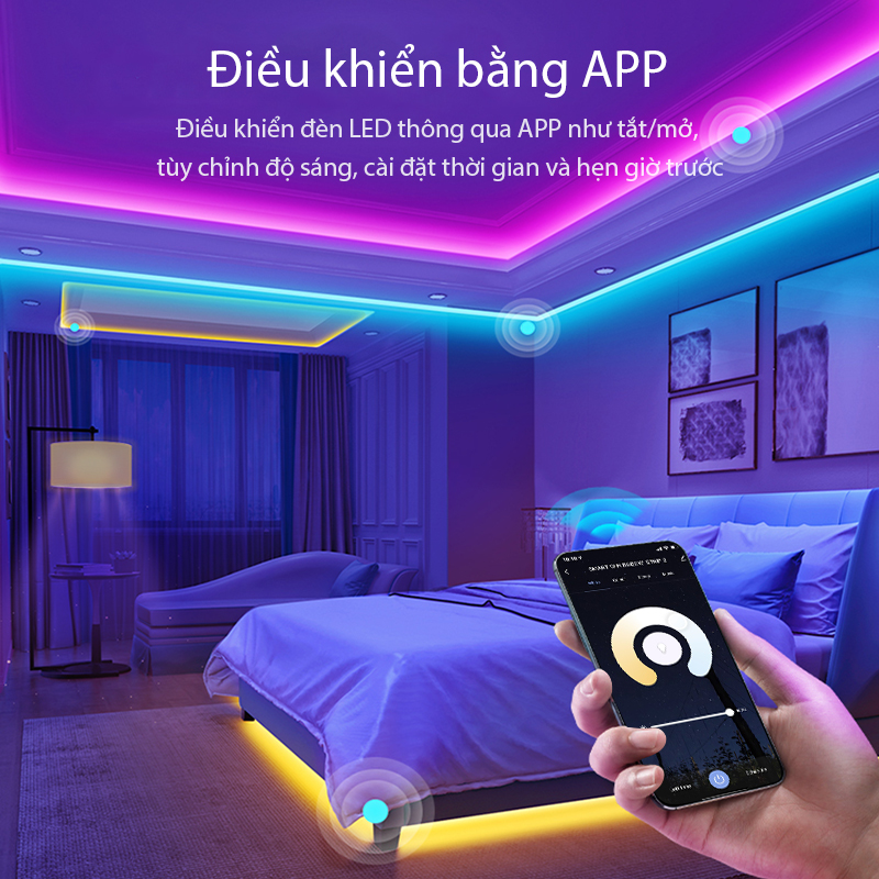 Đèn Led Dây Hiệu Ứng Thông Minh Rgb Acome Al03 16 Triệu Màu Công Suất 5W Đèn Led Dây Hiệu Ứng Thông Minh Rgb Acome Al03 16 Triệu Màu Công Suất 5W