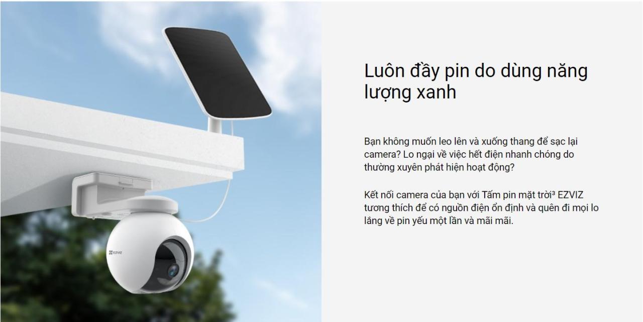 Camera Quay Quét Ngoài Trời Dùng Pin Ezviz Cb8 Bản 3Mp Camera Quay Quét Ngoài Trời Dùng Pin Ezviz Cb8 Bản 3Mp