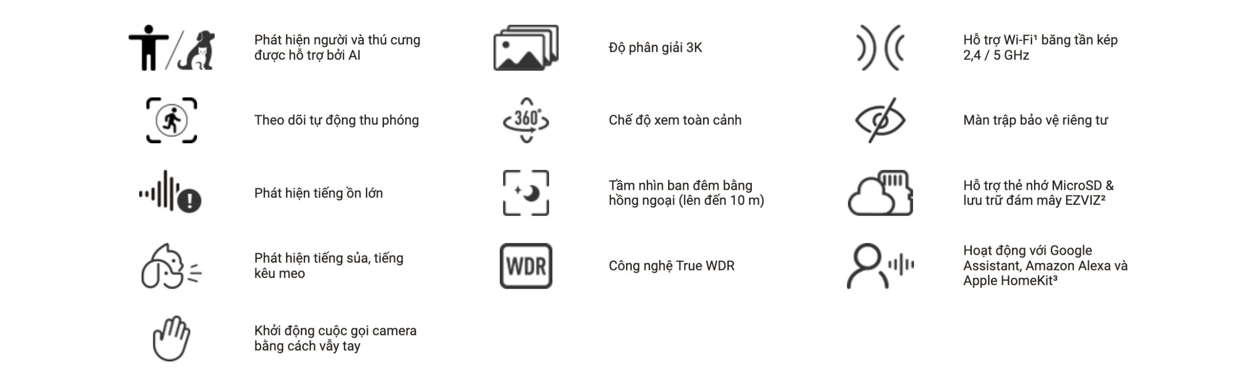 Camera Nhà Thông Minh Ezviz E6 3K Hỗ Trợ Homekit 7 Camera Nhà Thông Minh Ezviz E6 3K Hỗ Trợ Homekit - Akia Smart Home