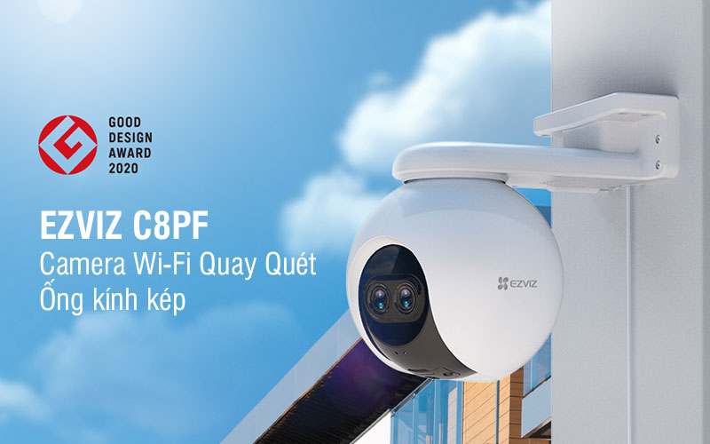 Camera Quay Quét Wifi Ezviz C8Pf Ống Kính Kép 1080P Camera Quay Quét Wifi Ezviz C8Pf Ống Kính Kép 1080P