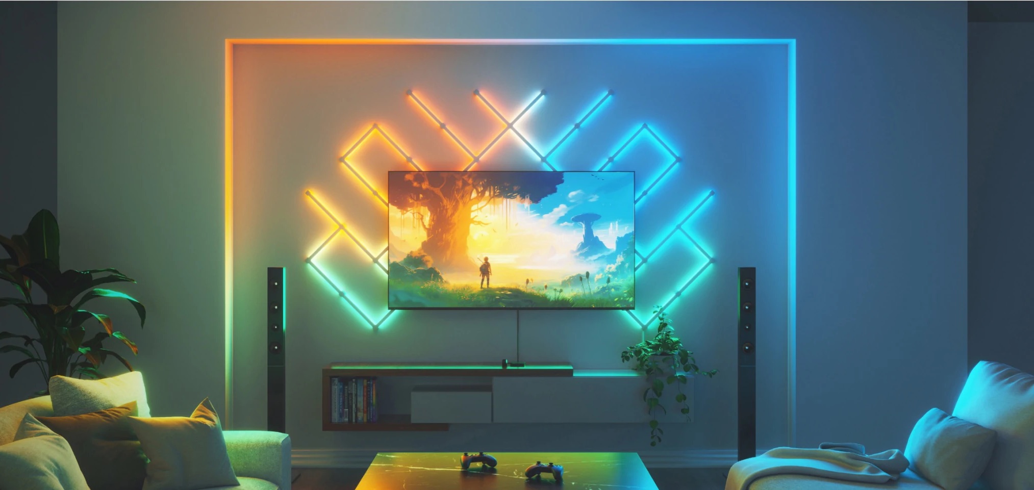 Đèn Trang Trí Màn Hình Nanoleaf 4D - Akia Smart Home