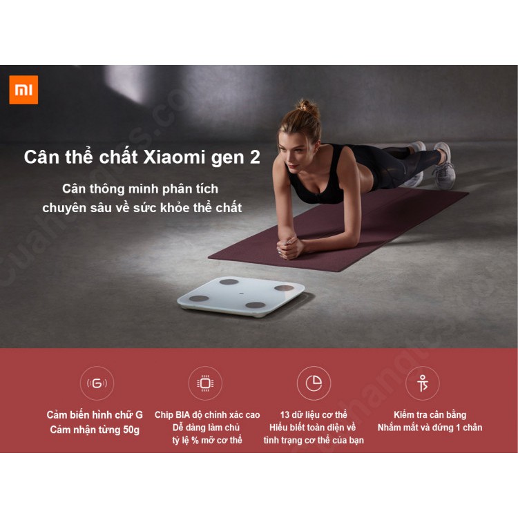 Cân Sức Khỏe Điện Tử Thông Minh Xiaomi Millet Body Fat Scales 2 8 Cân Sức Khỏe Điện Tử Thông Minh Xiaomi Millet Body Fat Scales 2