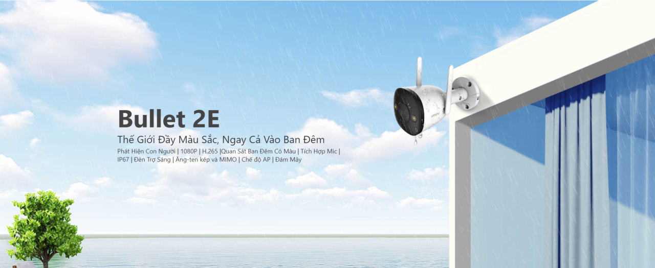 Camera Imou Ngoài Trời Bullet 2E 4Mp, Có Màu Ban Đêm Ipc-F42Fp 12 Camera Imou Ngoài Trời Bullet 2E 4Mp, Có Màu Ban Đêm Ipc-F42Fp