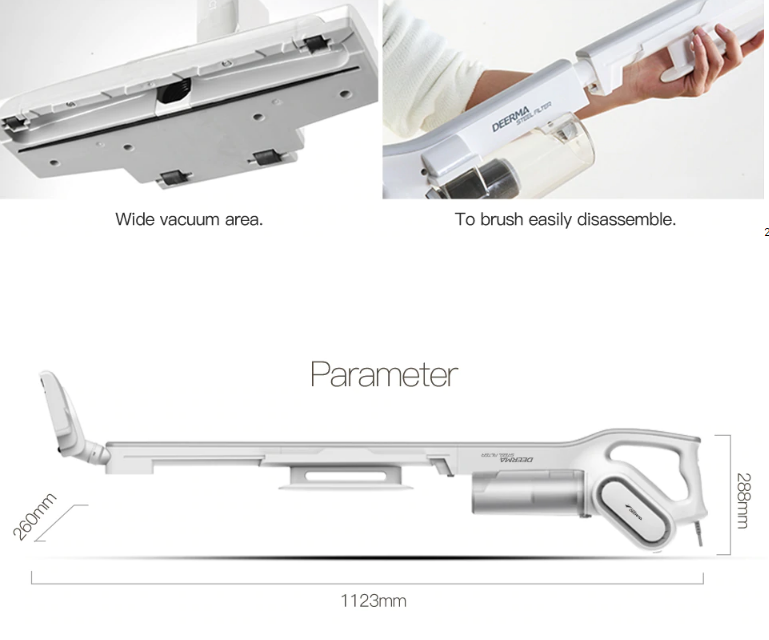 Máy Hút Bụi Cầm Tay Gia Đình Deerma Dem-Dx700 (White) 600W Máy Hút Bụi Cầm Tay Gia Đình Deerma Dem-Dx700 (White) 600W
