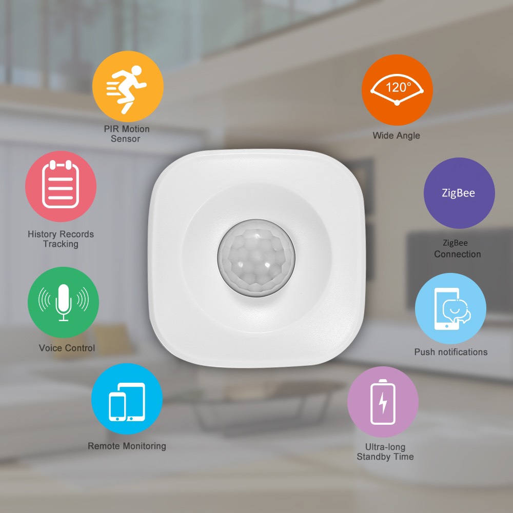 Cảm Biến Chuyển Động Thông Minh Tuya Zigbee - Hình Vuông Cảm Biến Chuyển Động Thông Minh Tuya Zigbee - Hình Vuông