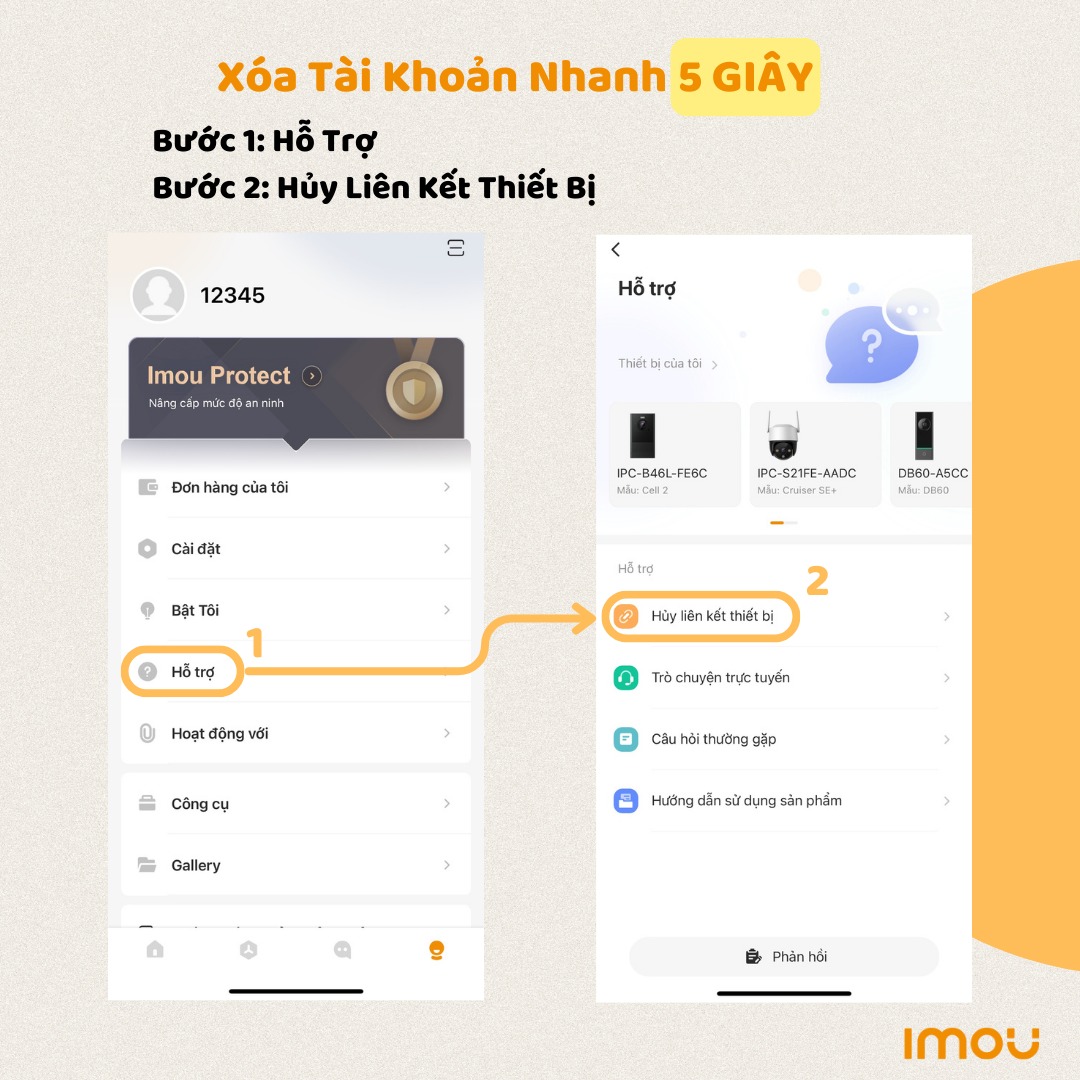 Xóa Tài Khoản Trên App Imou Life Xóa Tài Khoản Trên App Imou Life