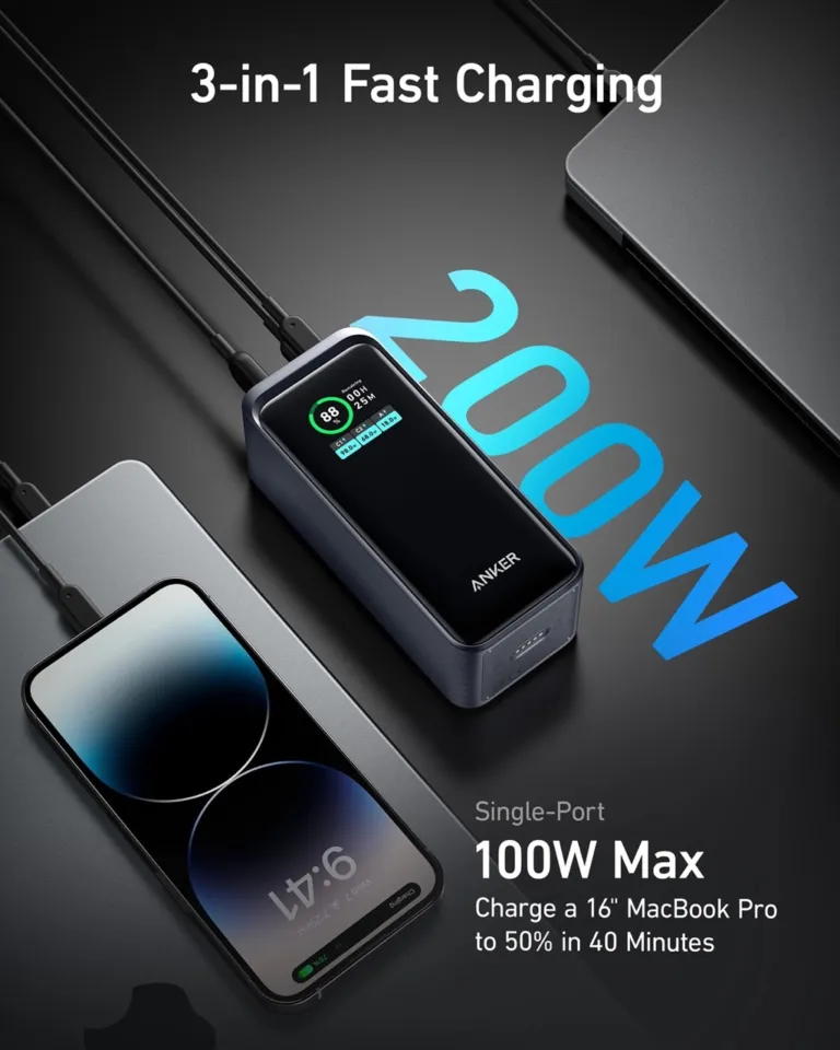 Pin sạc dự phòng Anker Prime 20000mAh 200W - A1336 - AKIA Smart Home