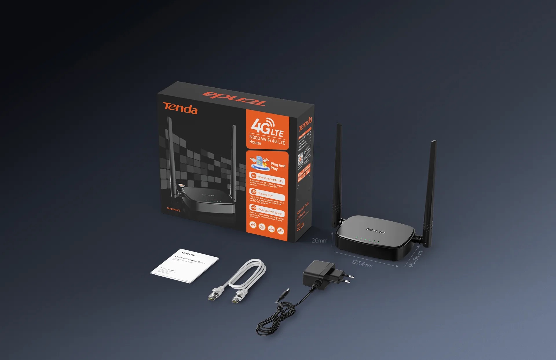 Router Wifi Lte Tenda 4G05 Dùng Sim 4G N300 - Akia Smart Home Router Wifi Lte Tenda 4G05 Dùng Sim 4G N300 - Akia Smart Home