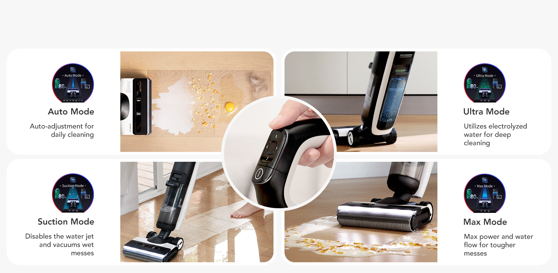 Tineco Floor One S7 Pro Lau Nhà Cầm Tay Thông Minh 15 Tineco Floor One S7 Pro Lau Nhà Cầm Tay Thông Minh - Akia Smart Home