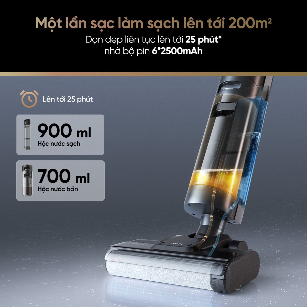 Máy Lau Sàn Dreame H12S Ae - Akia Smart Home Máy Lau Sàn Dreame H12S Ae - Akia Smart Home