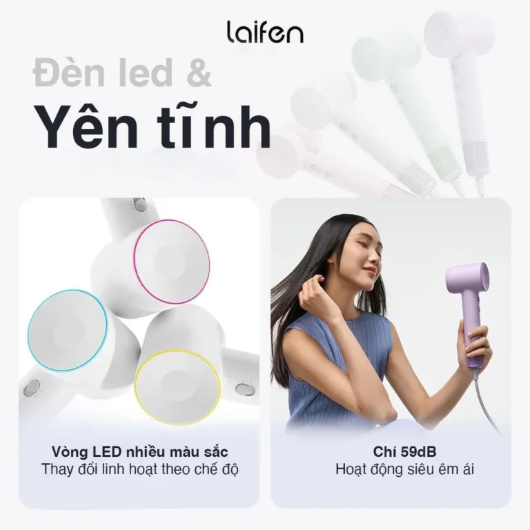 Máy sấy tóc ion âm Laifen SE tốc độ cao - AKIA Smart Home