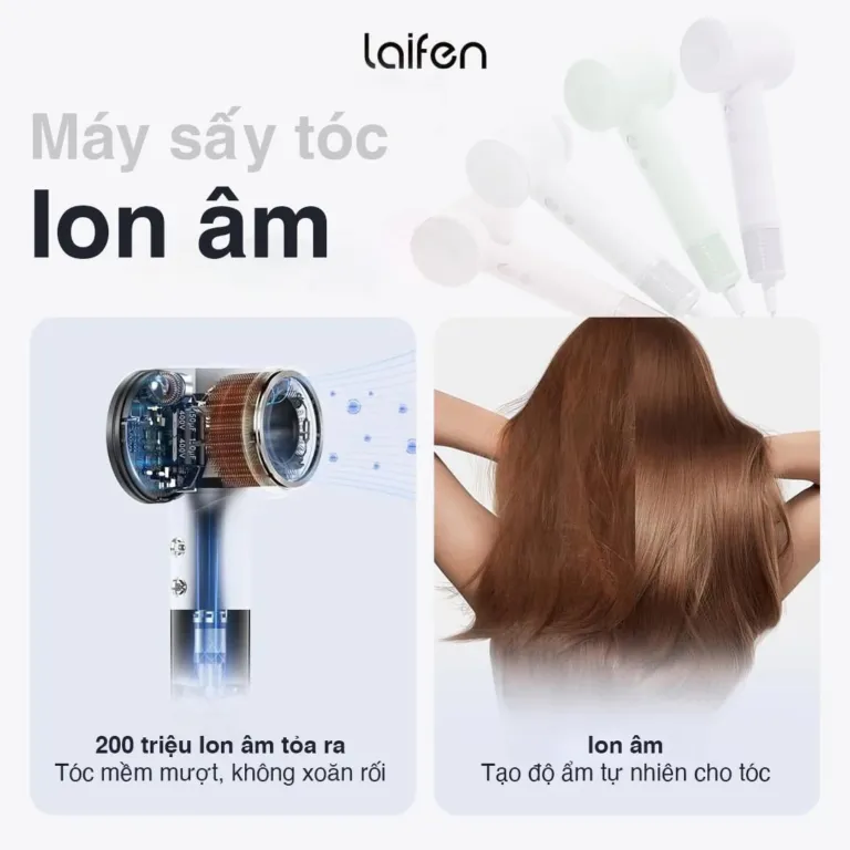 Máy sấy tóc ion âm Laifen SE tốc độ cao - AKIA Smart Home