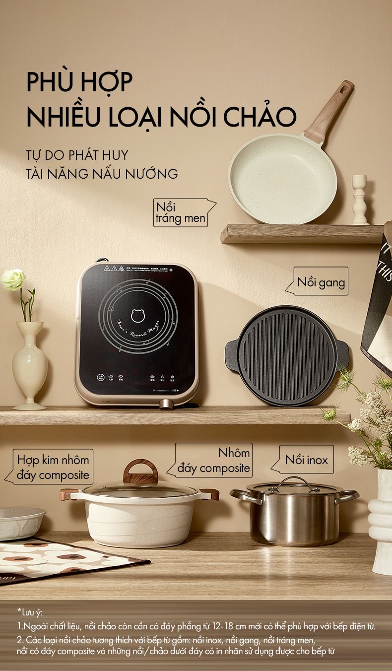 Bếp Điện Từ Bear Dcl-A22Q5 8 Mức Nhiệt 26 Bếp Điện Từ Bear Dcl-A22Q5 8 Mức Nhiệt - Akia Smart Home