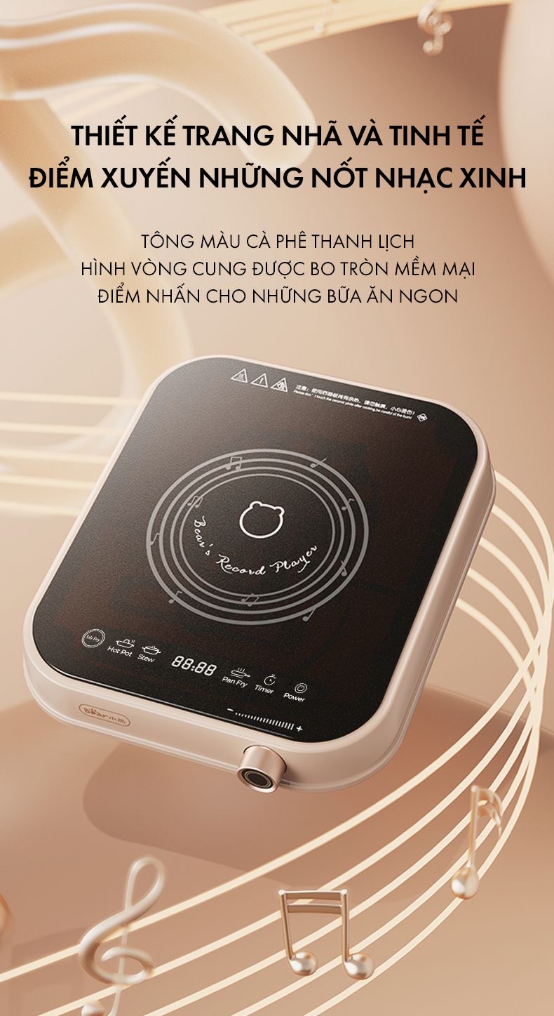 Bếp Điện Từ Bear Dcl-A22Q5 8 Mức Nhiệt 27 Bếp Điện Từ Bear Dcl-A22Q5 8 Mức Nhiệt - Akia Smart Home