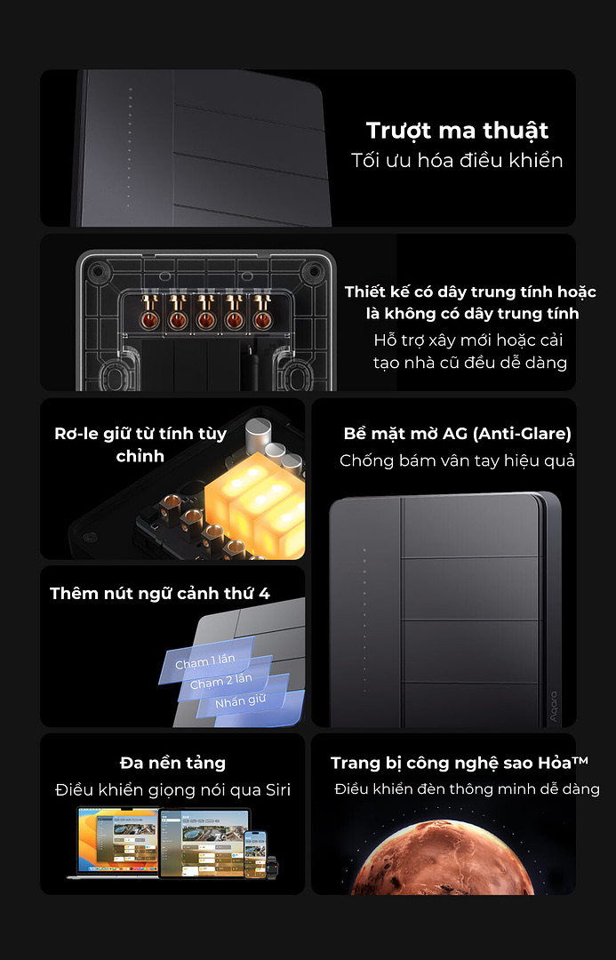 Công Tắc Thông Minh Aqara Smart Switch Z1 Pro 18 Công Tắc Thông Minh Aqara Smart Switch Z1 Pro - Akia Smart Home