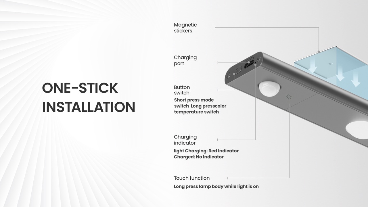 Đèn Cảm Biến Yeelight Mate Pin Sạc - Akia Smart Home Đèn Cảm Biến Yeelight Mate Pin Sạc - Akia Smart Home