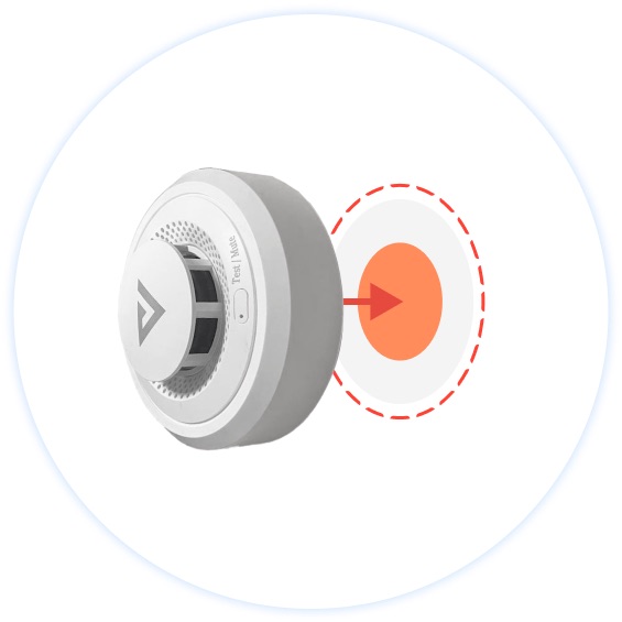 Cảm Biến Khói Vconnex Không Dây Bluetooth Mesh 9 Cảm Biến Khói Vconnex Không Dây Bluetooth Mesh - Akia Smart Home