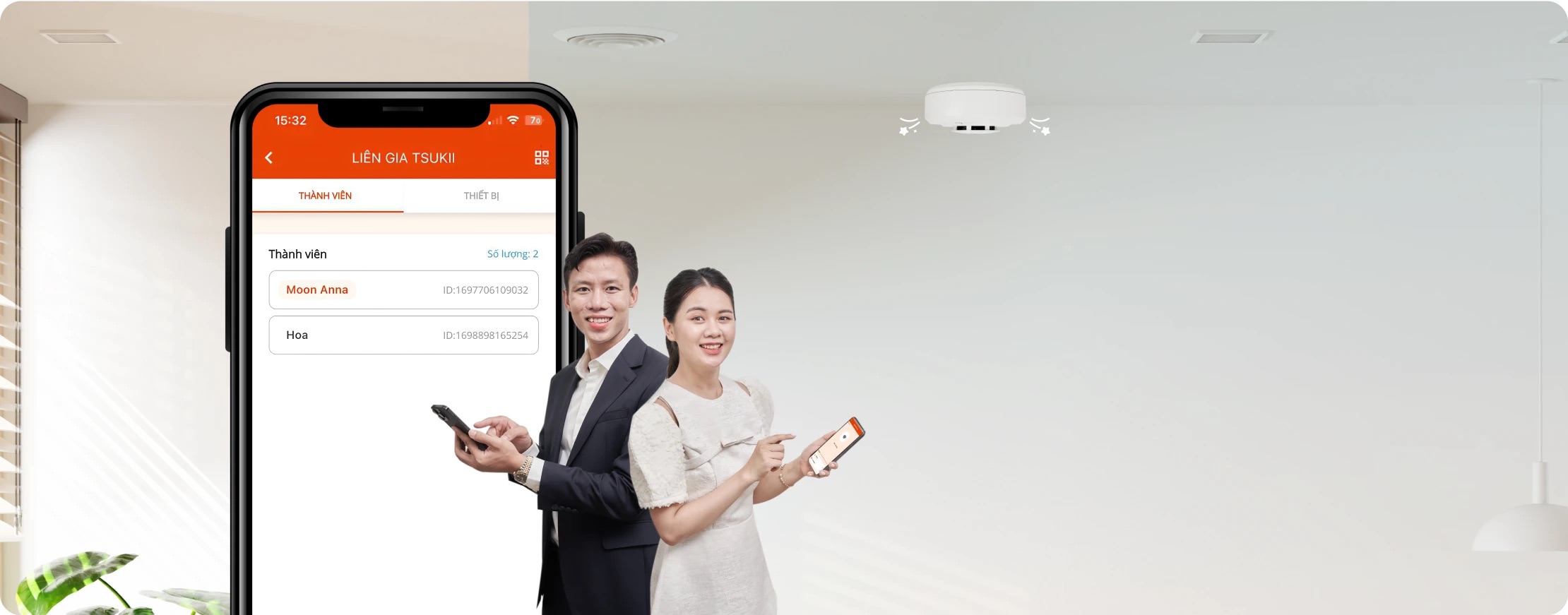 Cảm Biến Khói Vconnex Không Dây Bluetooth Mesh 8 Cảm Biến Khói Vconnex Không Dây Bluetooth Mesh - Akia Smart Home