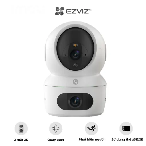 Camera 2 mắt trong nhà Ezviz H7c Dual 4MP+4MP