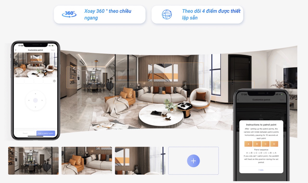 Camera 2 Mắt Trong Nhà Ezviz H7C Dual 4Mp+4Mp 16 Camera 2 Mắt Trong Nhà Ezviz H7C Dual - Akia Smart Home