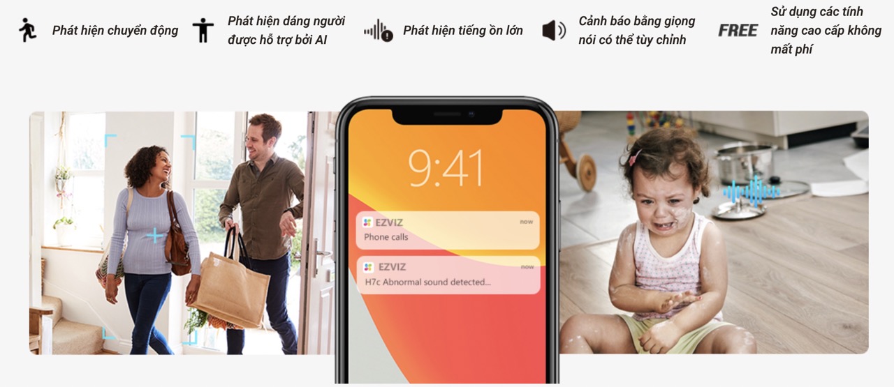 Camera 2 Mắt Trong Nhà Ezviz H7C Dual 4Mp+4Mp 15 Camera 2 Mắt Trong Nhà Ezviz H7C Dual - Akia Smart Home