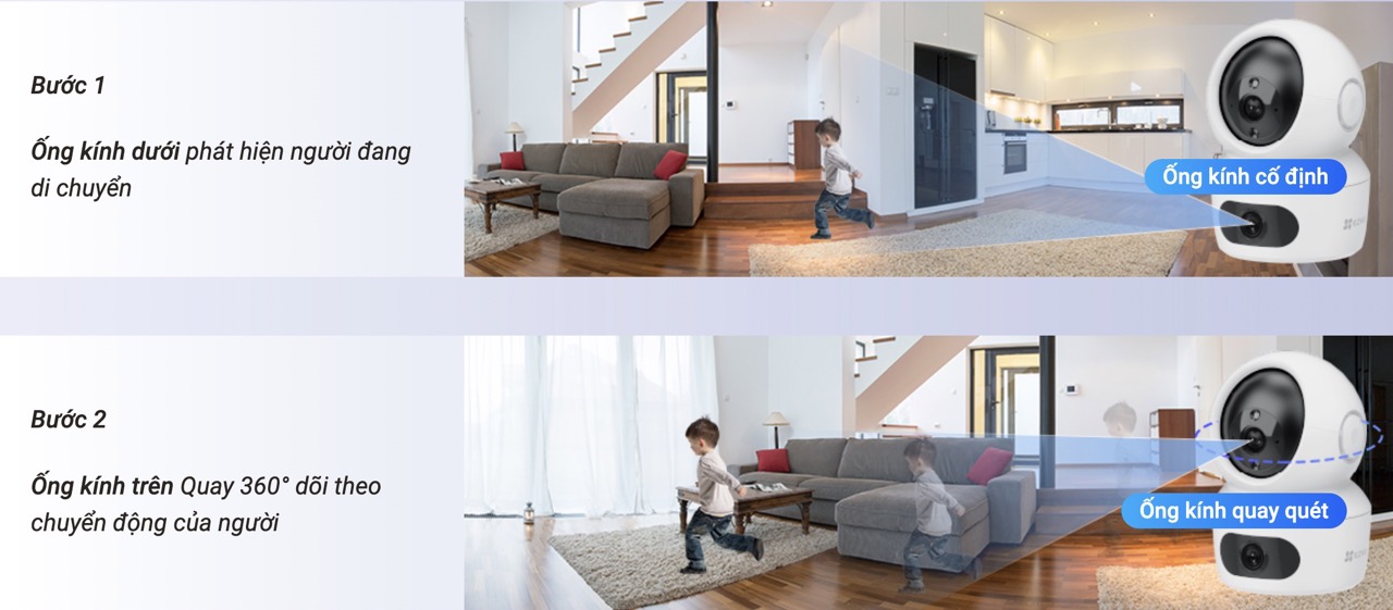 Camera 2 Mắt Trong Nhà Ezviz H7C Dual 4Mp+4Mp 13 Camera 2 Mắt Trong Nhà Ezviz H7C Dual - Akia Smart Home