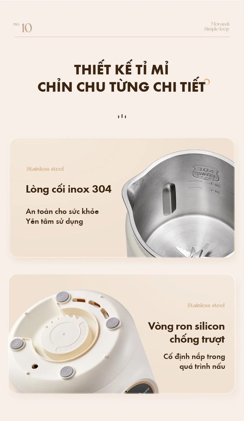 Máy Làm Sữa Hạt Bear Djj-D06W5 Đa Năng 27 Máy Làm Sữa Hạt Bear Djj-D06W5 Đa Năng - Akia Smart Home