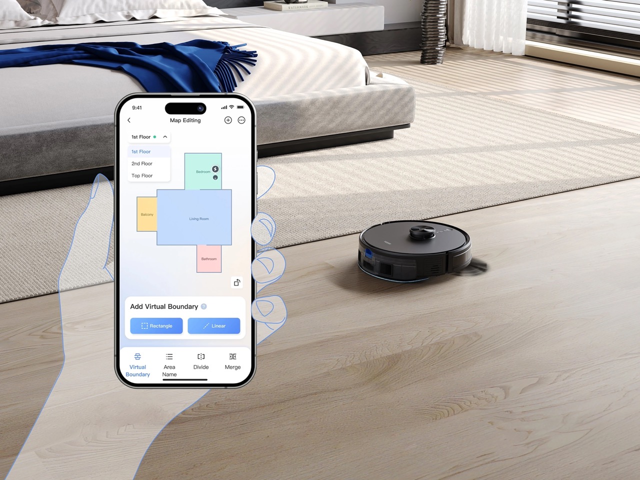 Robot Hút Bụi Ecovacs Y1 Pro Plus 16 Robot Hút Bụi Ecovacs Y1 Pro Plus - Akia Smart Home