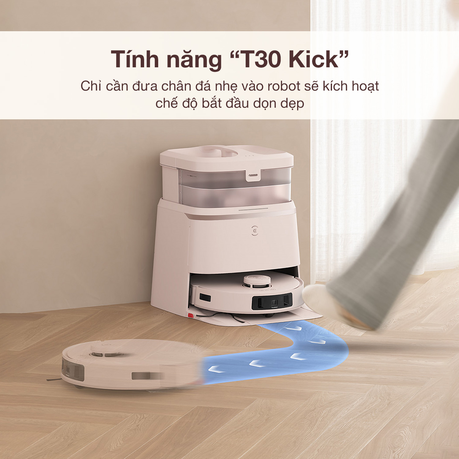 Robot Hút Bụi Lau Nhà Ecovacs T30 Pro Omni 35 Robot Hút Bụi Lau Nhà Ecovacs T30 Pro Omni - Akia Smart Home