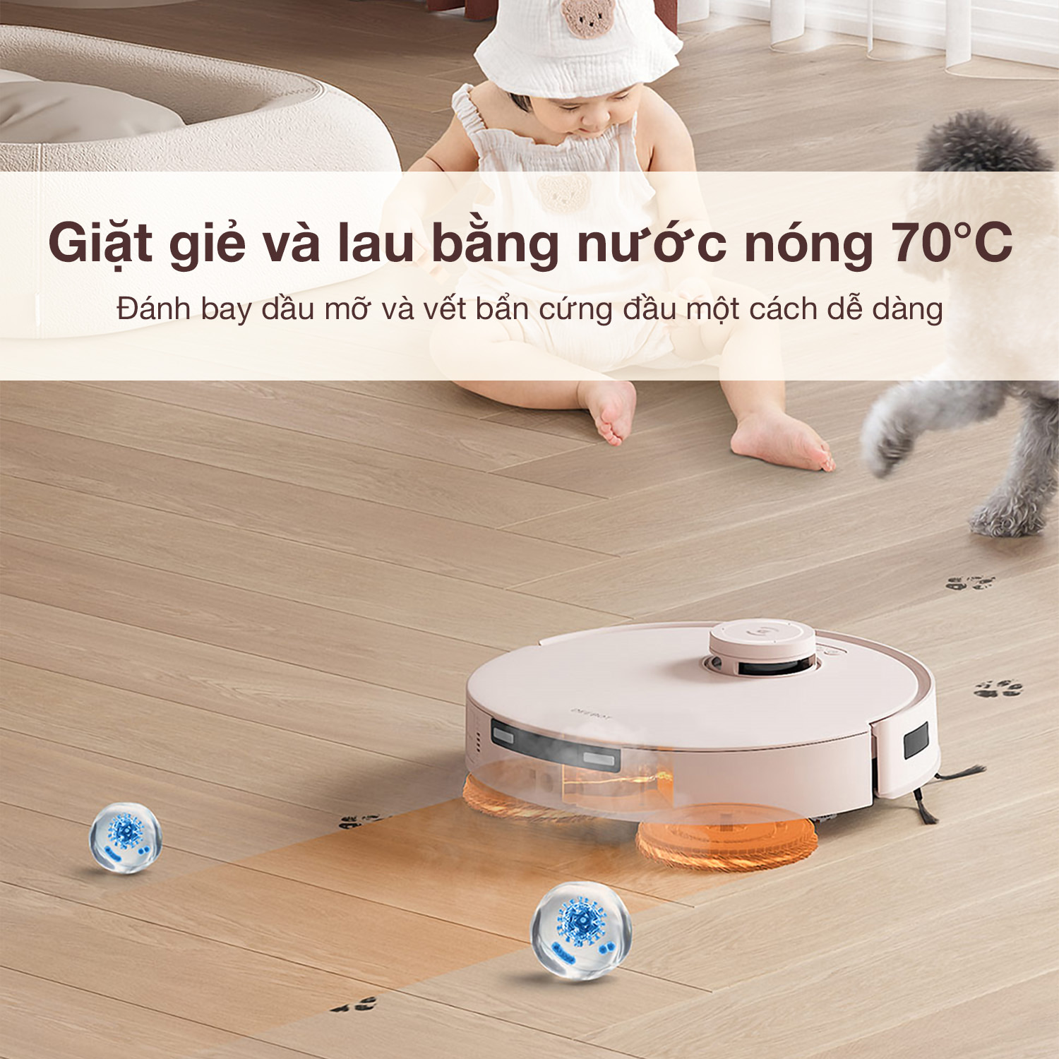 Robot Hút Bụi Lau Nhà Ecovacs T30 Pro Omni 27 Robot Hút Bụi Lau Nhà Ecovacs T30 Pro Omni - Akia Smart Home