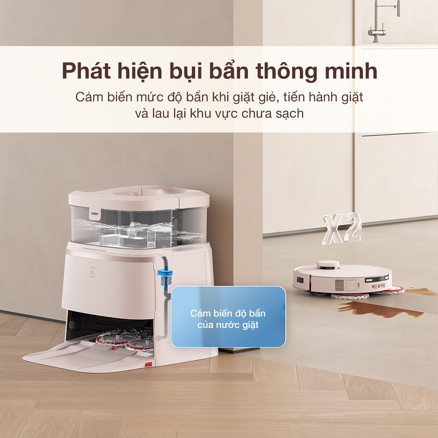 Robot Hút Bụi Lau Nhà Ecovacs T30 Pro Omni 28 Robot Hút Bụi Lau Nhà Ecovacs T30 Pro Omni - Akia Smart Home