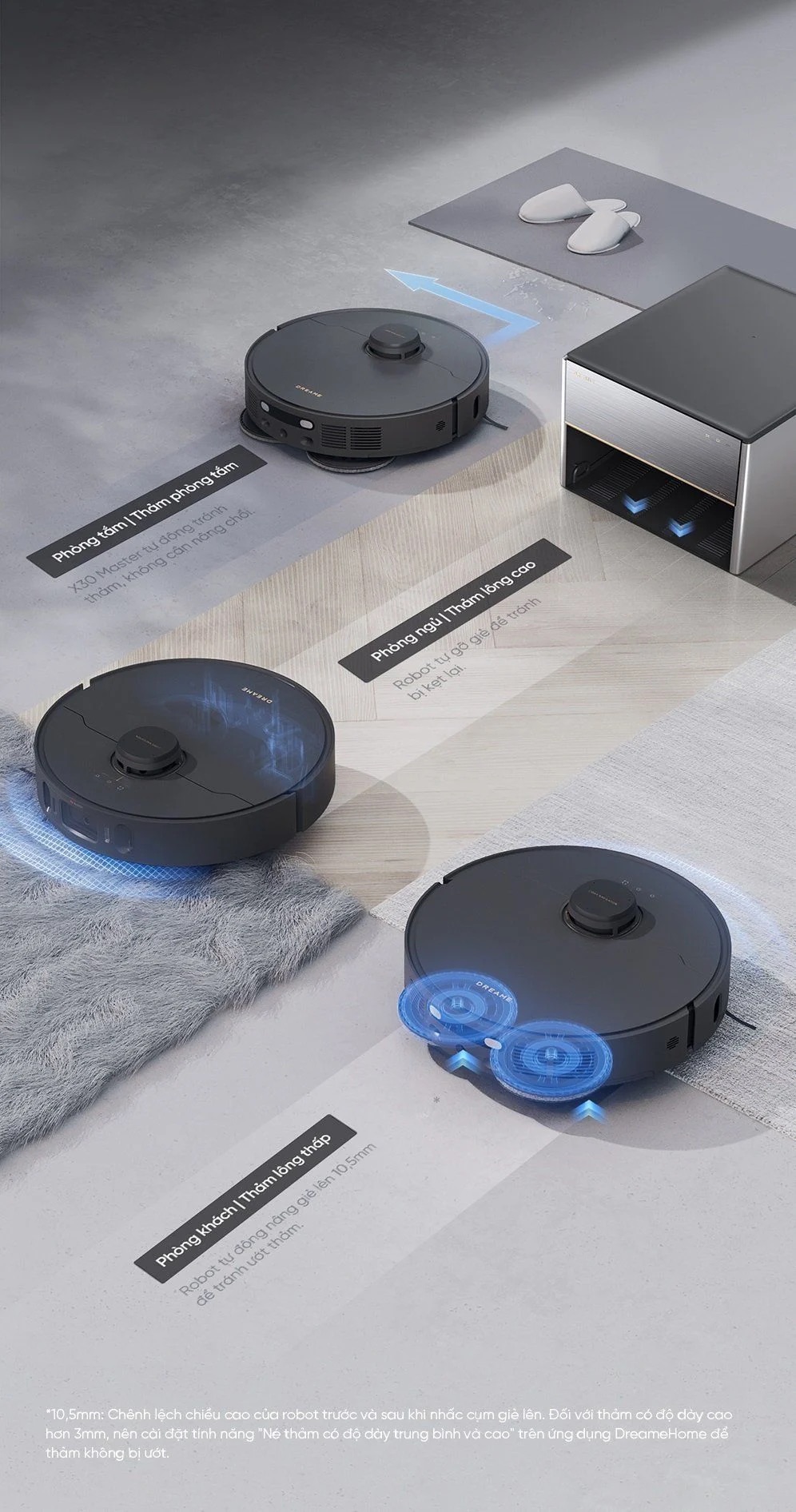Robot Hút Bụi Lau Sàn Dreame X30 Master 48 Robot Hút Bụi Lau Sàn Dreame X30 Master