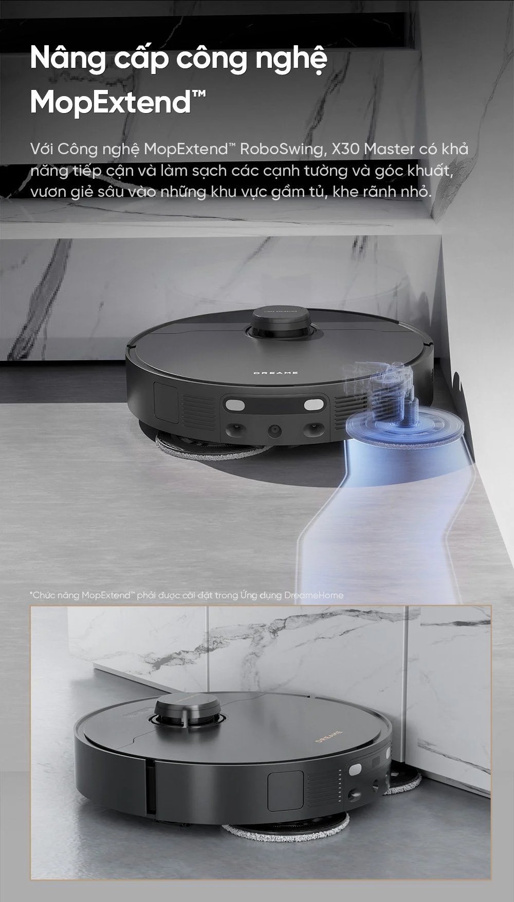 Robot Hút Bụi Lau Sàn Dreame X30 Master 38 Robot Hút Bụi Lau Sàn Dreame X30 Master
