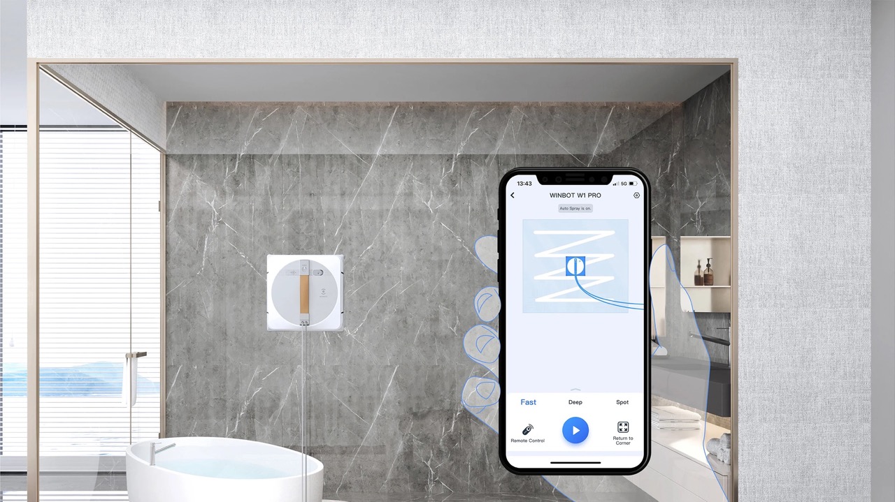 Robot Lau Kính Ecovacs Winbot W1 Pro 22 Robot Lau Kính Ecovacs Winbot W1 Pro - Akia Smart Home